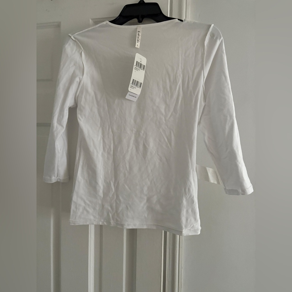 Women's White Long Sleeve Top